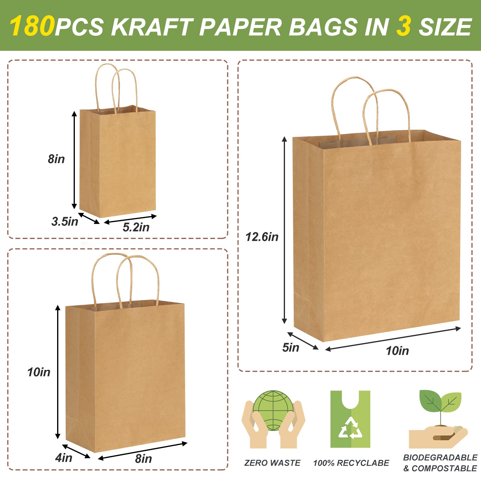 Kraft Shopping Bag For Gift