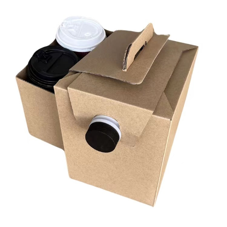 Cake Pastry Corrugated Paper Box With Handle