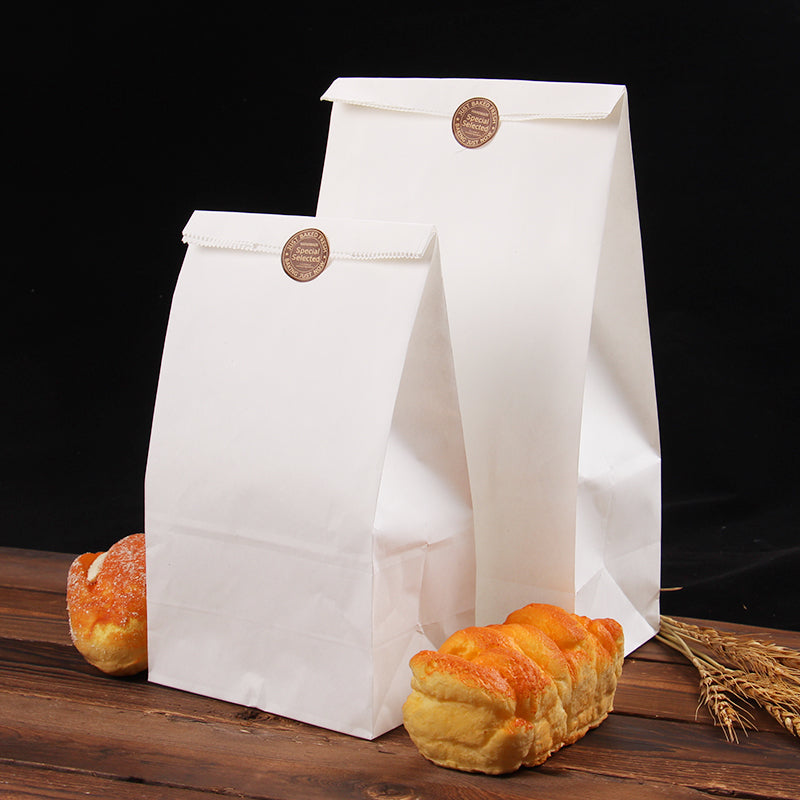 white kraft paper bags